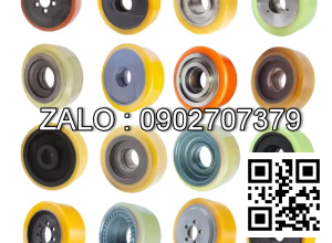 Bánh xe 65x32 - 2 vòng bi - Nhựa Pvc
(Đỏ mận) - ti xoay