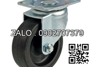 Bánh xe 65x25 - 2 vòng bi - u đen 17,00 - ti xoay khóa