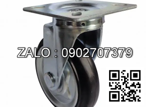 Bánh xe N150 - 2 vòng bi - u đen 80,00 - ti xoay khóa