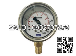 Đồng hồ áp suất 1 kim inox chân đứng 230 psi