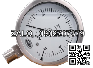 Đồng hồ áp suất 0-10 bar , Đường kinh 100mm
