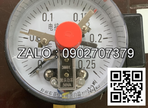 Đồng hồ áp suất 3 kim phi 100: YXC-100 , các dải từ 0~60MPA