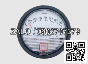 Đồng Hồ Chênh Áp 750 Kg, ( 75Mpa ), 750Bar