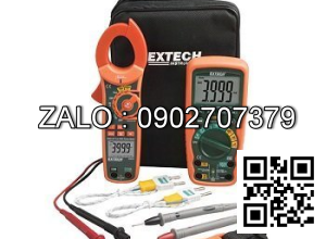 Bộ kit đồng hồ vạn năng + Ampe kìm Extech MA620-k