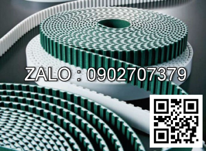 Dây đai công nghiệp 2 mặt răng caosu, pu d5m