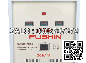 Biến áp 3 pha 320V-420V ra 220V&380V-30KVA - Nhản hiệu : Fushin