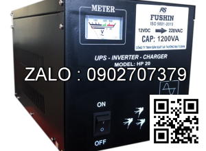 Máy kích điện sin chuẩn 12VDC/220VAC-1000VA - Nhản hiệu : Fushin