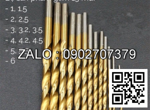 Mũi khoan Inox viềng vàng Ø5.2 mm