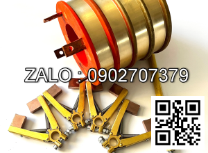 Cổ góp điện 4 vành trượt có kích thước 56 x 130 x 95mm