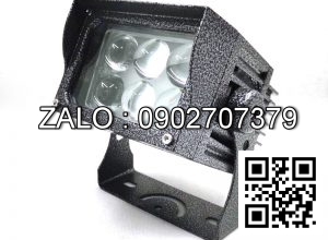 Đèn rọi cột ngoài trời 18W vuông cao cấp điện áp 12V 24V 220V