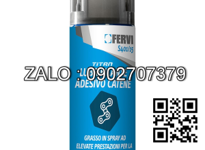 Chai xịt mỡ dính kẽm FERVI S401/15, bôi trơn xích hiệu suất cao