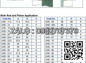 Piston & rod seal UHS - 53