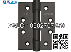 Bản lề lá inox 316 màu đen Hafele 926.98.043