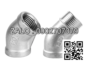 co lơi 45 ren ngoài , ren trong Inox 304 4