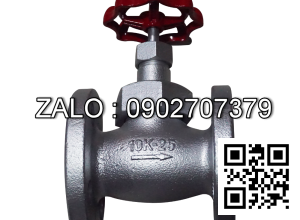 Van cầu ( hơi ) gang mặt bích Arita - Malaysia DN6