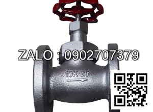 Van cầu ( hơi ) gang mặt bích Arita - Malaysia DN8