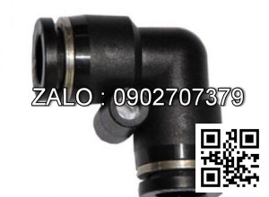 Đầu Nối Khí Cong OD12 mm Đen Airtac PV12D