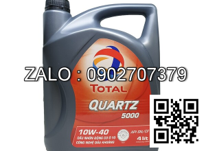 Dầu Nhớt Động Cơ 10W40 Ôtô Total Quartz 5000 SN CF 4 Lít