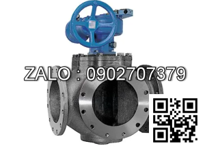 Van Inox 4 ngã mặt bích - điều khiển điện Ø 60