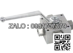 Van Inox 4 ngã ren trong thủy lực Ø 75