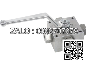 Van Inox 4 ngã ren trong thủy lực Ø 125