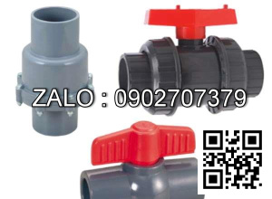 Van khóa nhựa tay vặn màu đỏ 27 Tiền Phong