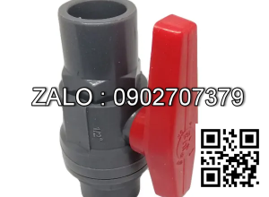 Van khóa nước nhựa tay vặn màu đỏ 200 Tiền Phong