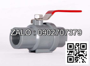 Van khóa nước nhựa răng trong RT tay gạt màu xanh 90 Tiền Phong