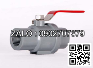 Van khóa nước nhựa răng trong RT tay gạt Inox màu xanh 34 Tiền Phong