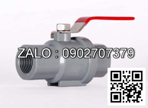 Van khóa nước nhựa răng trong RT tay gạt Inox màu đỏ 42 Tiền Phong