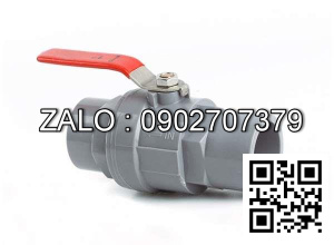 Van khóa nước nhựa tay vặn Inox màu trắng 21 Hoa Sen