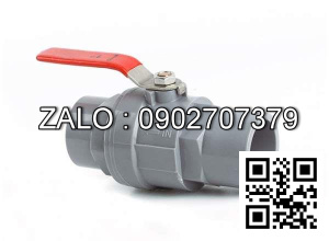 Van khóa nước nhựa tay vặn Inox màu trắng 49 Hoa Sen
