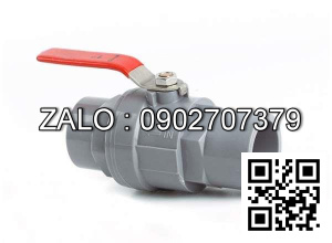 Van khóa nước nhựa tay vặn Inox màu trắng 90 Hoa Sen