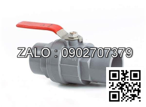 Van khóa nước nhựa tay vặn Inox màu trắng 200 Hoa Sen