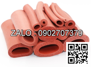 Ống ron cao su silicone xốp đỏ chịu nhiệt