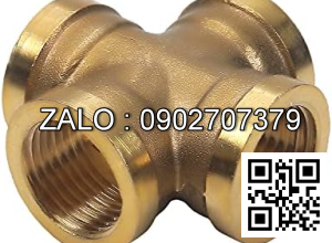 Ống nối thau chữ thập 60