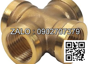 Ống nối thau chữ thập 200