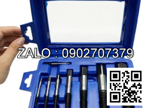 Bộ taro ren trái nhổ ốc vít gãy 8 cây (3-26mm) Tunuk dụng cụ mở ốc vít, mũi khoan lấy ốc gẫy
