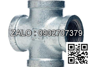 Ống nối thép mạ kẽm chữ thập 42