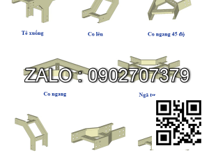 Co xuống thang cáp 300x150mm, 1mm