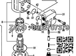 Boss lái xe dùng cho xe nâng TCM 10 Tấn FD100Z8, PN:524W2-42661