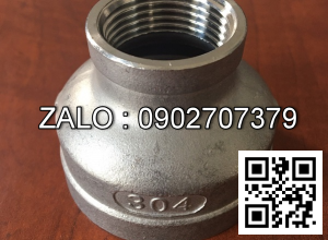 Bầu Giảm Ren - Giảm Ren Nối Ống Inox 304