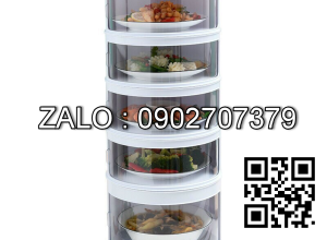 Lồng bàn tháp - Khay đựng Thức ăn 5 tầng (Kiện 25 cái)