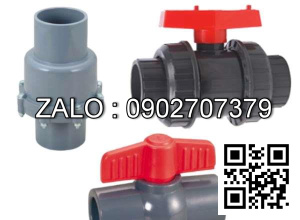 Van khóa nhựa tay vặn màu đỏ 27 Hoa Sen