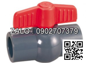 Van khóa nhựa tay vặn nhựa màu đỏ 34 Hoa Sen