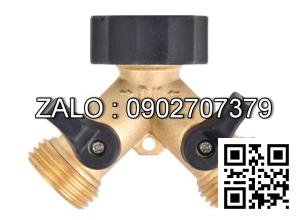 Van thau 3 ngã ren trong ở giữa 2 ren ngoài 2 bên DN15