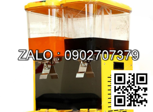 Máy làm lạnh nước trái cây 2 ngăn dạng xoay