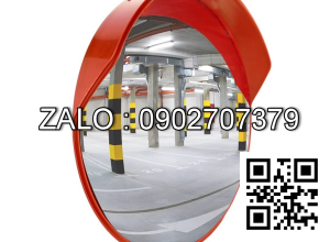 Gương cầu lồi inox đế thép mạ kẽm 600mm