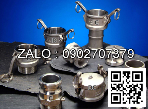Khớp Nối Nhanh, Camlock Inox 304 Đầu A - B - C - D - E - F - .Dc - Dp