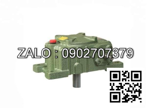 Hộp giảm tốc dạng úp ( nằm ) trục vít - bánh vít Yushen vỏ gang , size : 60 , tỉ số truyền 1/20 trục cốt ra hướng xuống dưới Model : WPX